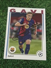COA Handsignierte Karte GAVI Autogramm Zertifikat TOPPS BARCELONA Autograph
