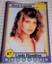 Film-Star LINDA HAMILTON Portrait-Foto - Sammelbild / Trading Card #8308