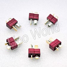 DEANS T STECKER MALE Goldkontakte Modellbau Adapter Kabel Lipo Akku löten
