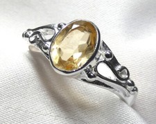 💛 Filigraner Citrin-Ring