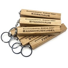 XXL Schlüsselanhänger Holz Gravur Sporthalle Hotel Schuppen Kinder Geschenk key