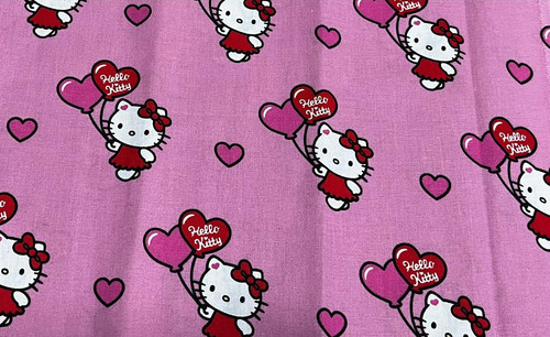 Baumwollstoff hello kitty - baumwollstoff,