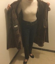 Wintermantel sehr warm Leder