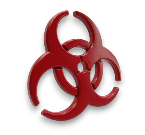 Biohazard emblem metall - biohazard,