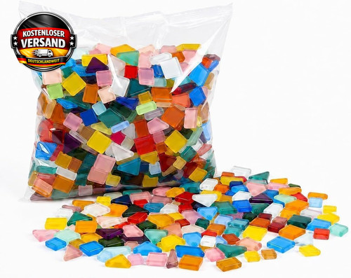 1kg mosaiksteine bunt 1000g - bunt,,