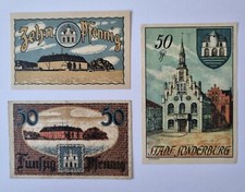 3 old banknotes emergency