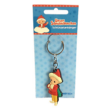 DDR - Sandmännchen,3D Schlüsselanhänger,PVC,Gummi,Schlüsselring,Edelstahl