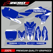 YAMAHA MOTOCROSS GRAFIKSATZ MX ABZIEHBILDER: YZ YZF 65 85 125 250 450 BLOCK BLAU/WHI