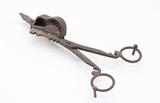 Kerzenlöscher Schere Dochtschere Kerzenschere aus Messing antik Länge 17 cm
