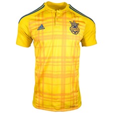 Adidas Ukraine Home Trikot Nationalmannschaft EM 2016 Gr. L Gelb