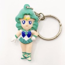 Sailor Moon Sailor Neptune 1995 Vintage Maskottchen Mini Figur Schlüsselanhän...