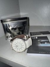 The One OI Binary  Odins Rage Weiss Weis Armband Uhr Quarz Design