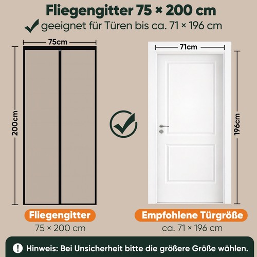Fliegengitter tür für - fliegengitter,