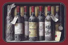 Blechschild 20x30 Rotwein