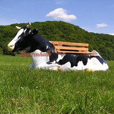 Kuh Tierfigur Sofa Lebensgroß