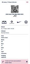 Sammler Used Ticket RB Leipzig - FC Bayern München E-Ticket 11.09.2021