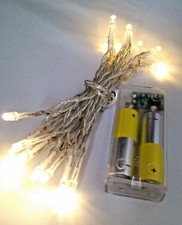 LED Lichterkette Batterie mit Timer warmweiß 10 20 50 100 batteriebetrieben 