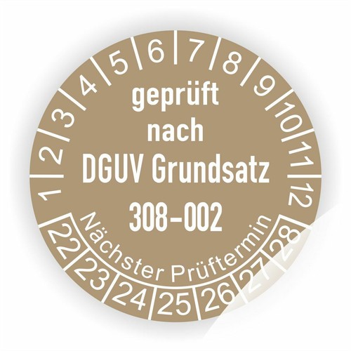 Prüfplaketten dguv grunsatz - prüfplaketten,