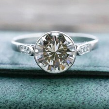Rund diamant solitär - 2,20,