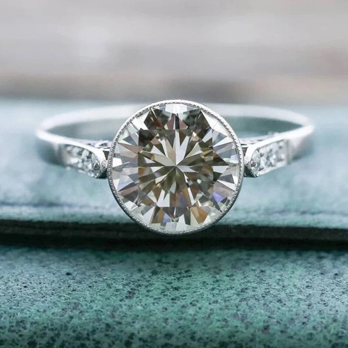 Rund diamant solitär - diamant,