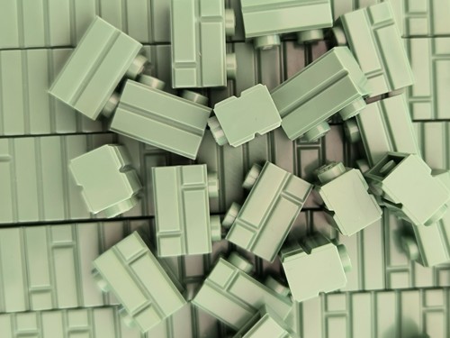 100 lego mauersteine - lego, 98283