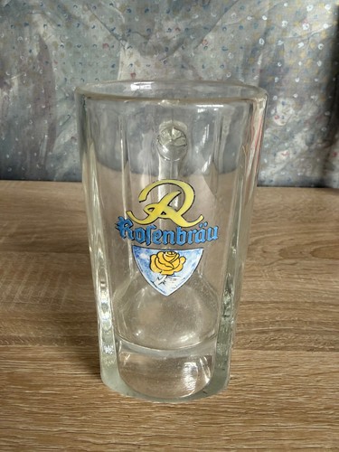 Rosenbräu pössneck glaskrug - rosenbräu,