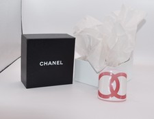 Chanel Armreif/Manschette Vintage-Stil rosa/weiß