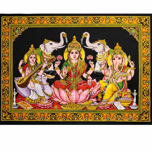 Wandbehang bild lakshmi ganesh - wandbehang,