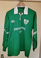 Canterbury Irland Rugby Shirt Trikot 2002-04 Größe M Langarm Vintage