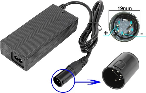 42v ladegerät xlr - 2a, 5-pins