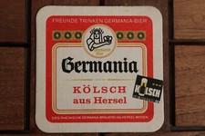 Sieg-Rheinische Germania-Brauerei Hersel Bierdeckel "Germania Kölsch aus Hersel"