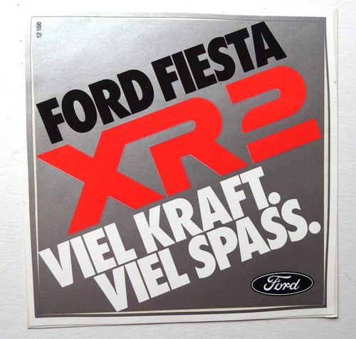Werbe aufkleber ford fiesta - werbe-aufkleber,