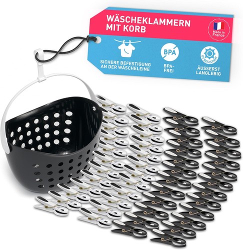 Wäscheklammern mit korb - korb,