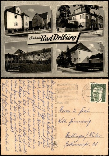 Ansichtskarte bad driburg haus - ansichtskarte,