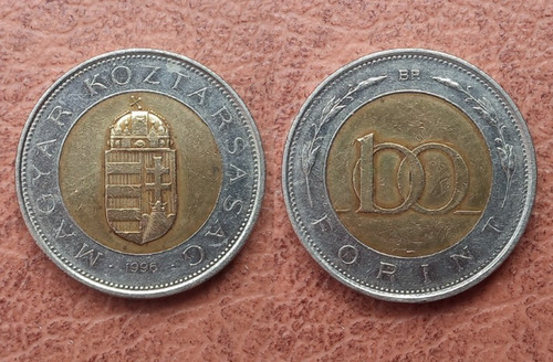 100 forint münze coin ungarn - forint,