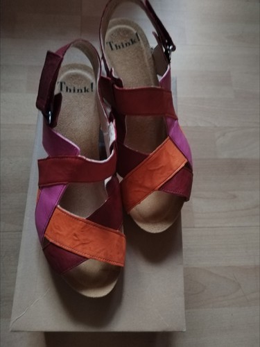 Think sandalette traudi rot - think!,