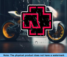 Rammstein Band Rock Gruppe Rot Vinyl Auto Laptop Wandbild Aufkleber Decal 7,25 cm