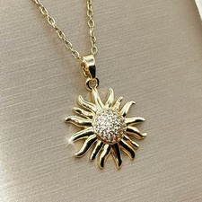 Damen Halskette Gold Plattiert