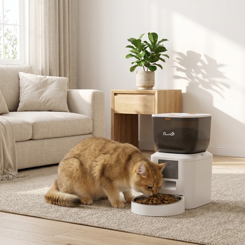 Pawhut futterautomat katze - pawhut,