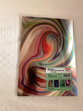 20 Bogen Motiv Spiegelkarton DIN A4 Farbenspiel  Ideen mit Herz