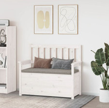 Sitzbank weiß Kiefernholz