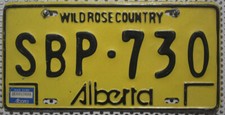 Kanada Nummernschild Alberta