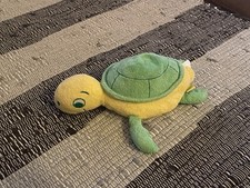 TCM Tchibo Schildkröte Pauli Panzer Badetier ca  25cm grün/gelb Frottee RAR