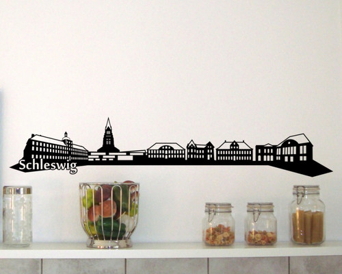 Wandtattoo schleswig skyline - schleswig,