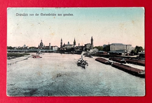 Dresden 1910 blick von der - 1910,
