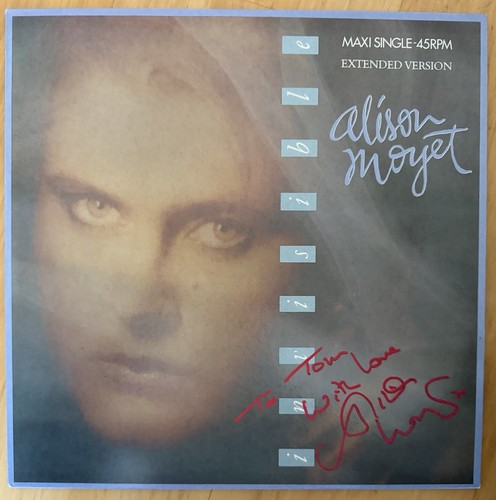 Alison moyet autogramm widmung - autogramm,