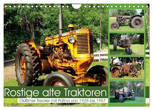 Rostige alte traktoren - alte,