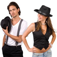 Hut ,Al Capone, schwarz