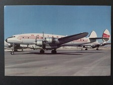 Western L-1649A C/N 2650 XXL Flugzeug-Postkarte 12,5 X 19 cm 1969