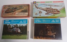 4 x / Helikopter Hubschrauber 1:72-1:100 ROCO RMM Airfix Bell Puma MBB Westlan